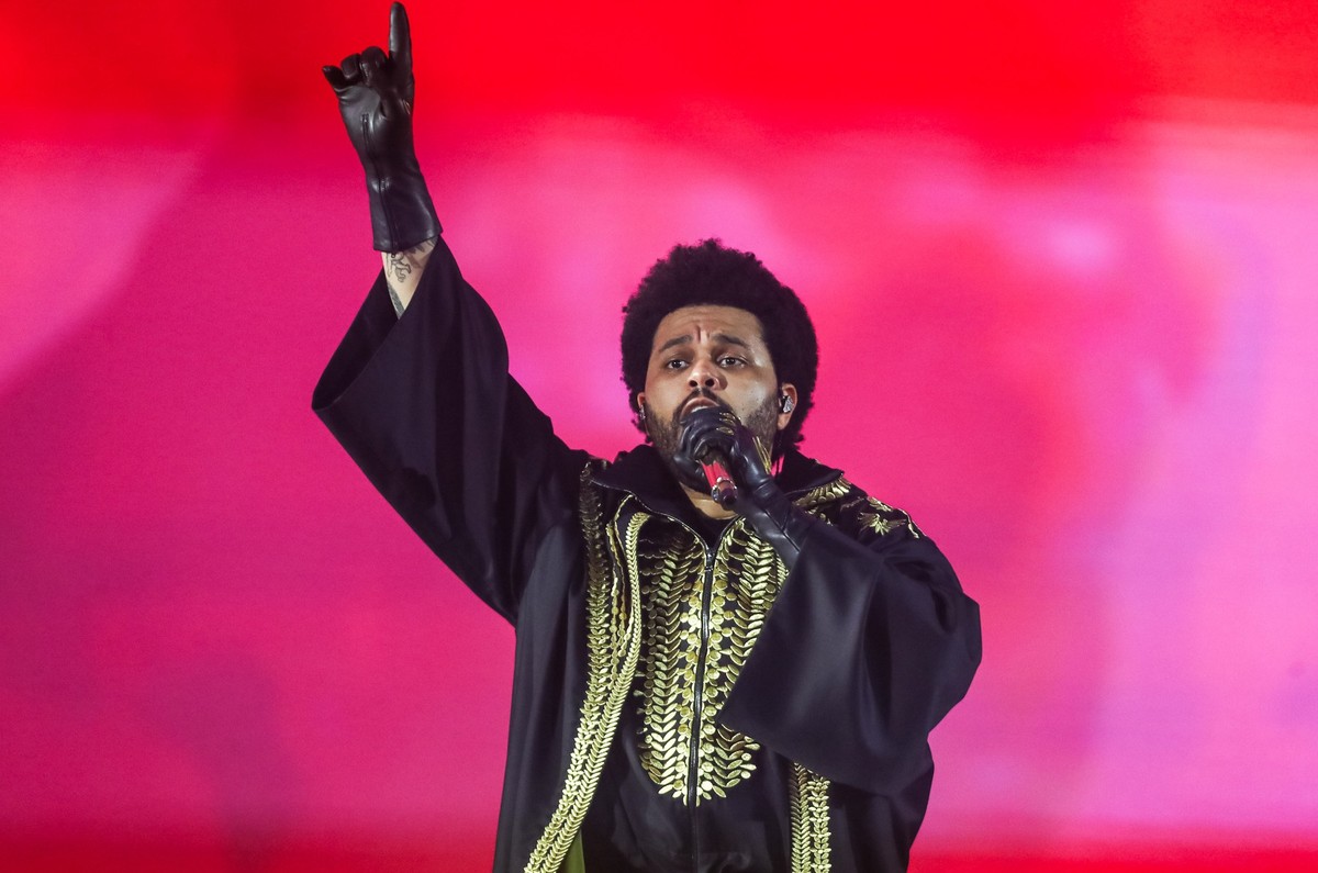 SAO PAULO, BRAZIL - SEPTEMBER 7: Abel &#039;The Weeknd&#039; Tesfaye performs on stage during the &#039;After Hours Til Dawn Tour&#039; at MorumBIS on September 7, 2024 in Sao Paulo, Brazil. (Photo by ...