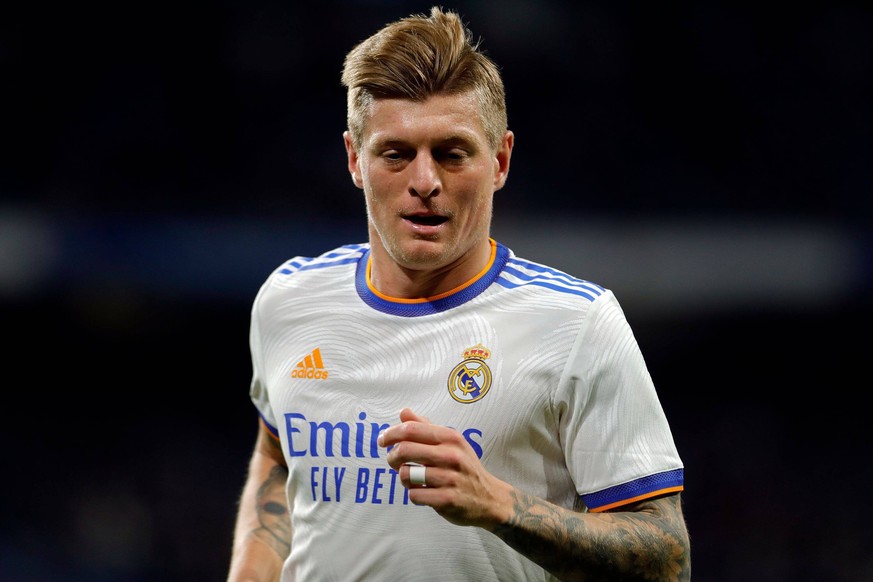 Mandatory Credit: Photo by Pressinphoto/Shutterstock 12792435q Toni Kroos of Real Madrid Real Madrid v Granada CF, La Liga 2021-2022, date 23. Football, Santiago Bernabeu Stadium, Madrid, Spain - 6 Fe ...