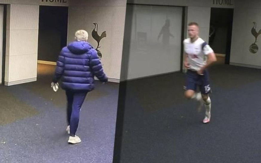 Eric Dier bekam beim Toilettengang Unterstützung von Coach José Mourinho.