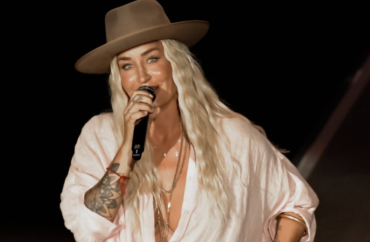Berlin Sarah Connor - Sommer Open Air 2023 25.08.2023,Entertainment Musik, Sarah Connor - Sommer Open Air 2023,v.l. Sarah Connor live bei einem Konzert Ihrer Sommer Open Air-Tour 2023 auf der Waldbueh ...