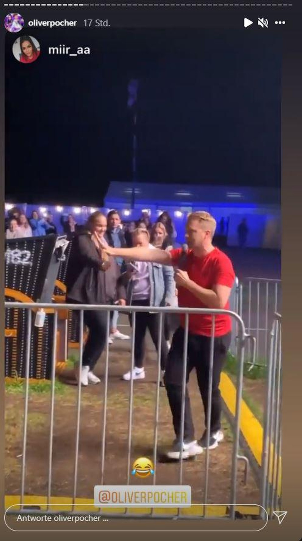 Das war der Moment, in dem Oliver Pocher in den Zuschauerraum ging.