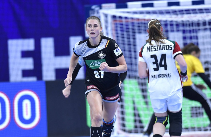 Hanballerin Alicia Stolle im deutschen Trikot.