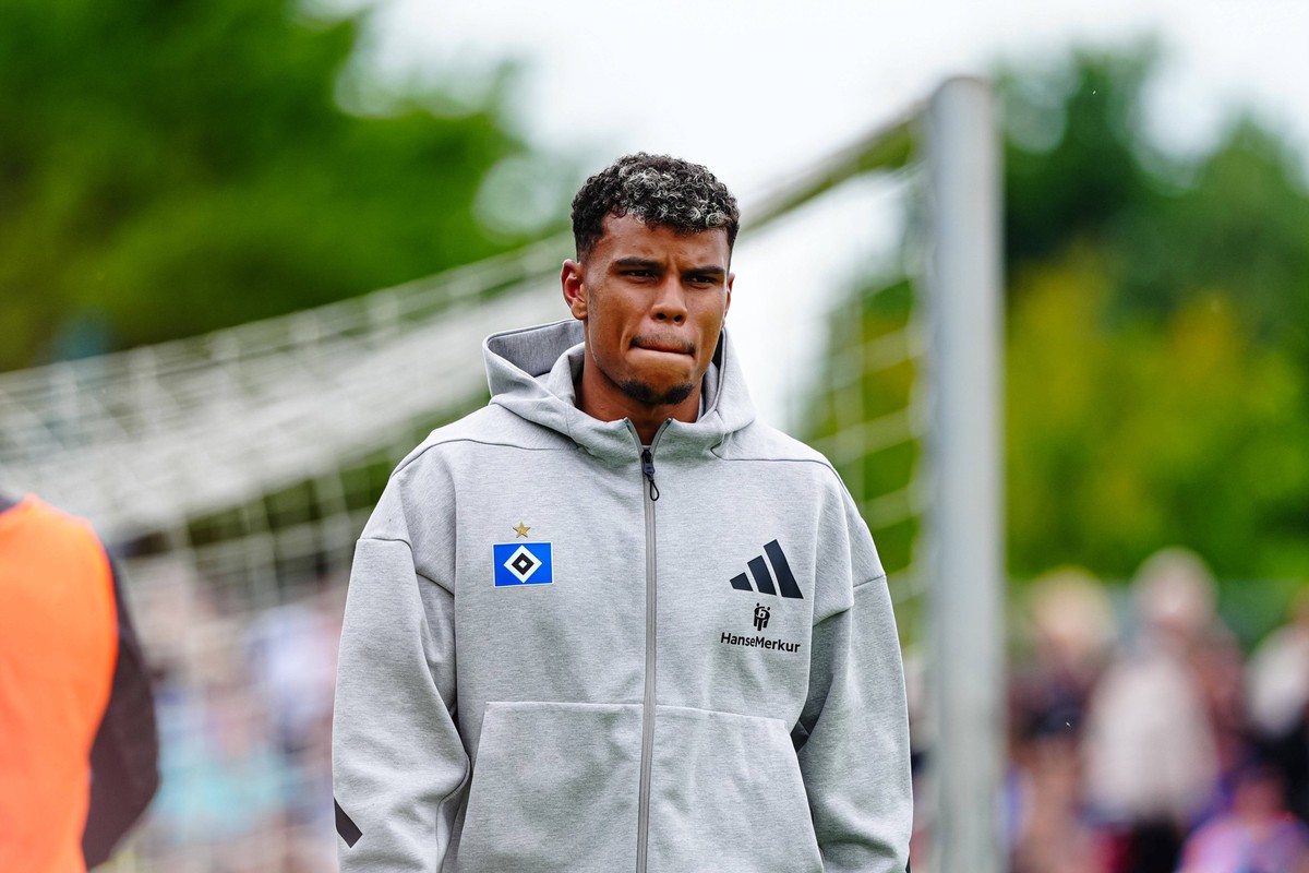 Ransford-Yeboah Koenigsdoerffer Hamburger SV, 11 GER, TSV Elstorf vs. Hamburger SV, Fussball, Testspiel, Saison 2025/2026, 05.07.2025 GER, TSV Elstorf vs. Hamburger SV, Fussball, Testspiel, Saison 202 ...