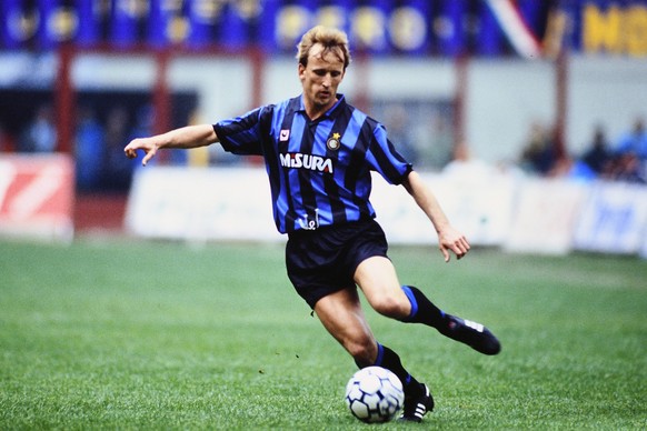 ANDREAS BREHME, Inter, Serie A SERIE A 1990-91 INTER PUBLICATIONxNOTxINxITA