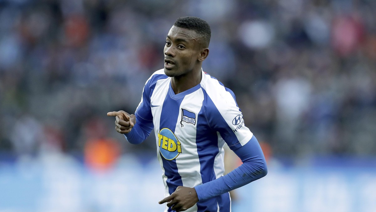 Der Stürmer Salomon Kalou vom Hauptstadtklub Hertha BSC.