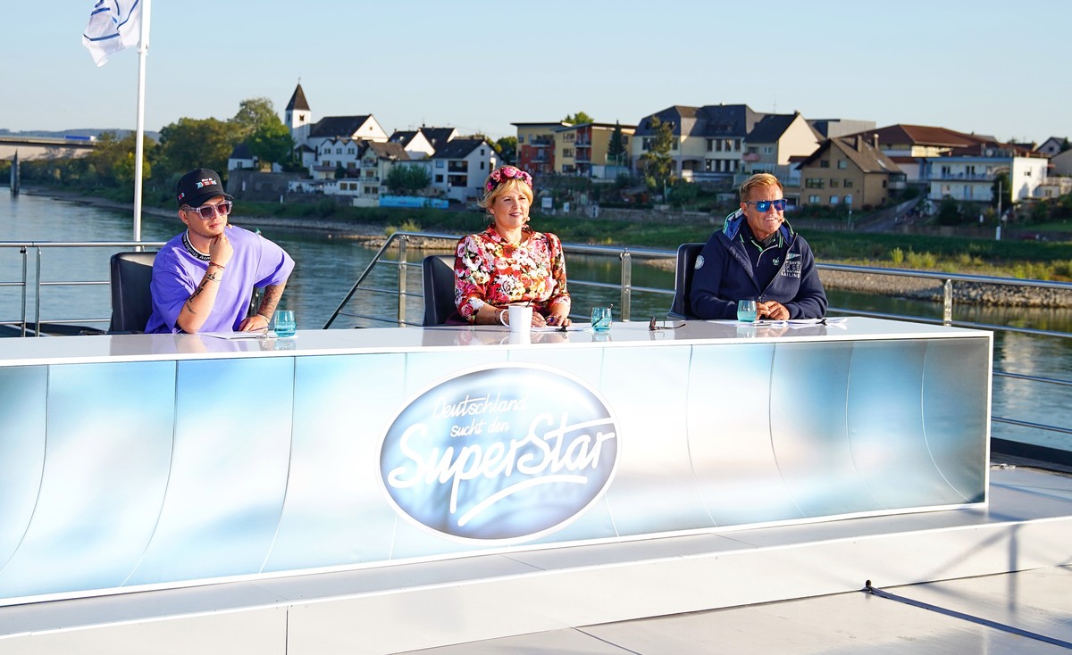 HANDOUT - 21.09.2020, ---: Die Jury der Casting-Show &quot;Deutschland sucht den Superstar&quot; (DSDS) mit Michael Wendler (l-r), Mike Singer, Maite Kelly und Dieter Bohlen. Am 5. Januar 2021 startet