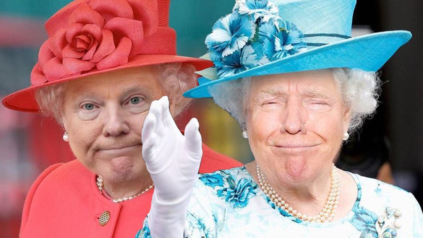 Pünktlich zum Empfang in Windsor: So lovely sähe Trump als Queen aus 