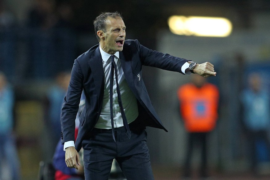 L Allenatore della Juventus Massimiliano Allegri Juventus Trainer Empoli 27-10-2018 Stadio Castellani Football Calcio Serie A 2018/2019 Empoli - Juventus 1-2 Foto Luca Pagliaricci / Insidefoto PUBLICA ...