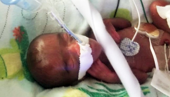 This December, 2018 photo provided by Sharp HealthCare in San Diego shows a baby named Saybie. Sharp Mary Birch Hospital for Women & Newborns said in a statement Wednesday, May 29, 2019, that Sayb ...