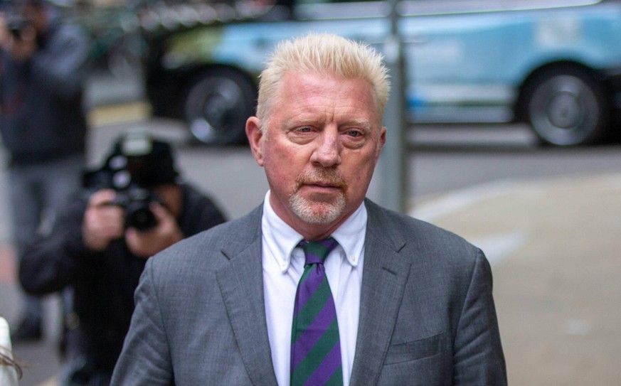 April 29, 2022, London, England, United Kingdom: Former German tennis star BORIS BECKER arrives at Southwark Crown Court in London for sentencing. London United Kingdom - ZUMAs262 20220429_zip_s262_06 ...