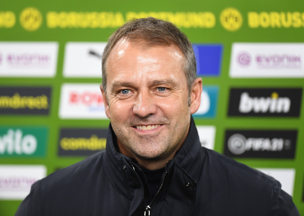 Fussball Trainer Hans-Dieter Hansi Flick Bayern Dortmund, 07.11.2020, Fussball, Bundesliga, Borussia Dortmund - FC Bayern Muenchen 2:3 Dortmund *** Football Coach Hans Dieter Hansi Flick Bayern Dortmu ...