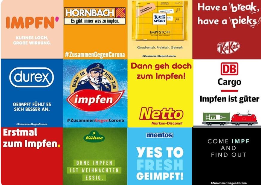 Über 150 große deutsche Unternehmen haben öffentlich zum Impfen aufgerufen.