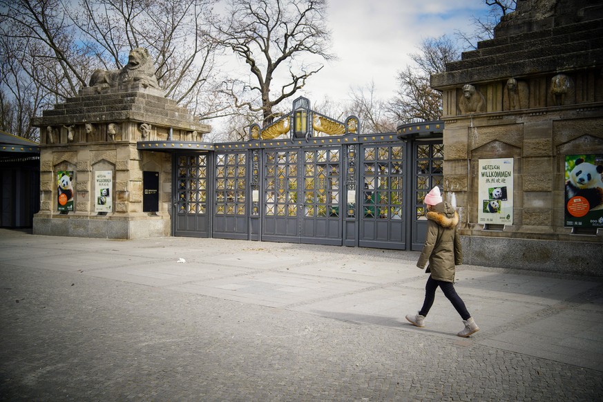 Keine Besucher: Der Berliner Zoo ist wegen der aktuellen Corona-Krise geschlossen.