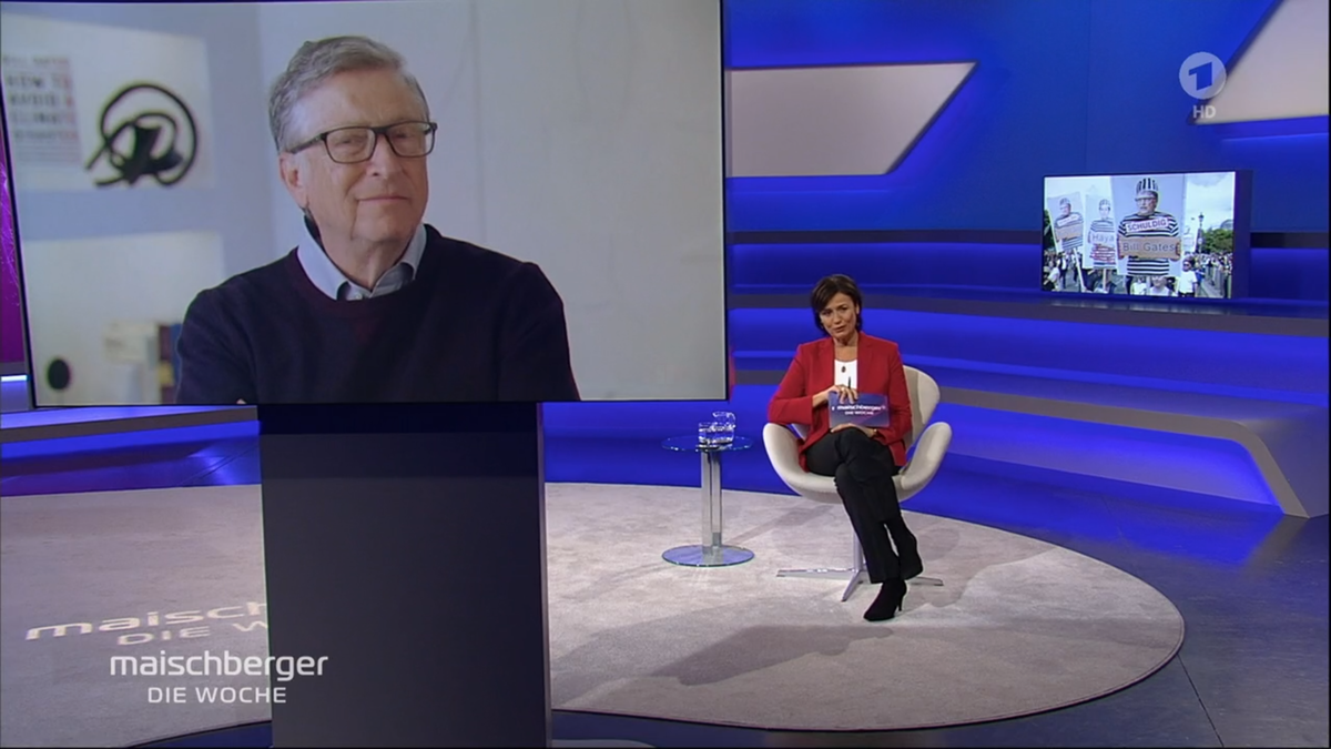 Microsoft-Grüner Bill Gates spricht über seine Stiftungsarbeit und Umweltschutz.