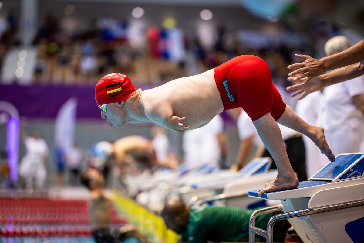 Schwimmen Berlin 01.06.2024 Paraschwimmen 2024 Berlin Citi Para Swimming World Series IDM Para Schwimmen Josia Topf GER *** Swimming Berlin 01 06 2024 Para Swimming 2024 Berlin Citi Para Swimming Worl ...