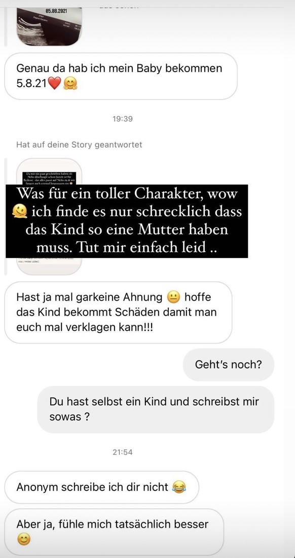 Hier äußerte sich die Userin erneut dazu.