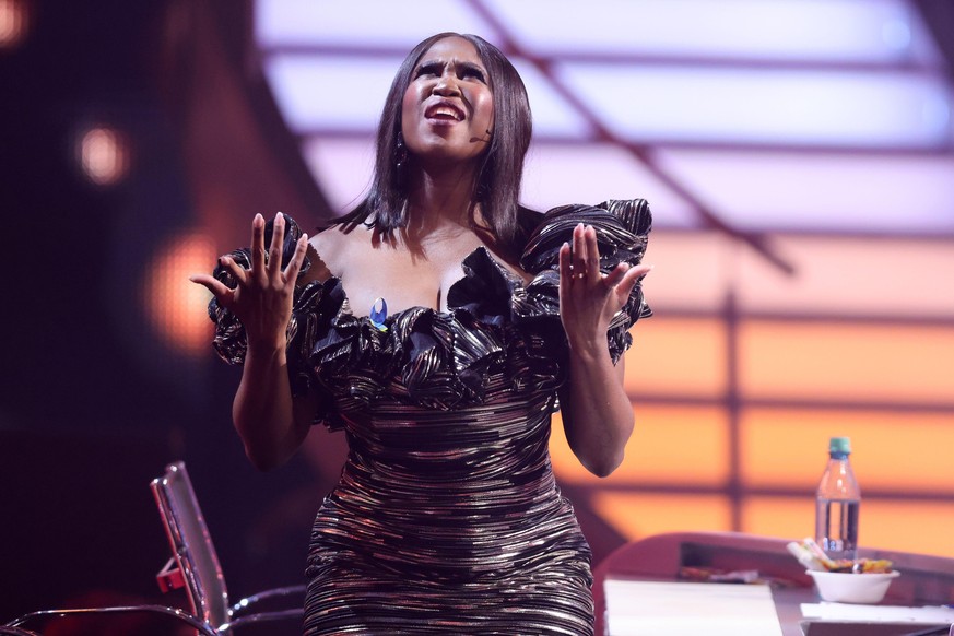 COLOGNE, GERMANY - MARCH 25: Motsi Mabuse is seen on stage during the 5th show of the 15th season of the television competition show &quot;Let&#039;s Dance&quot; at MMC Studios on March 25, 2022 in Co ...