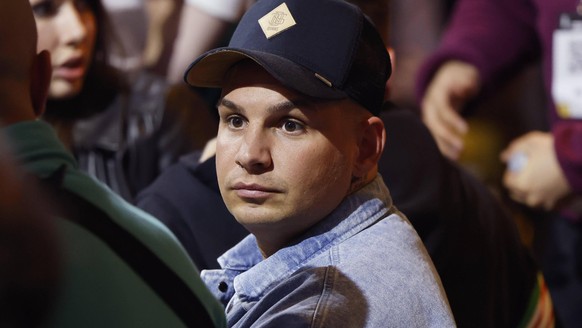 Sänger Pietro Lombardi beim Joyn Event The Great Fight Night in der Lanxess-Arena. Köln, 02.04.2022 NRW Deutschland *** Singer Pietro Lombardi at Joyn event The Great Fight Night at Lanxess Arena Colo ...