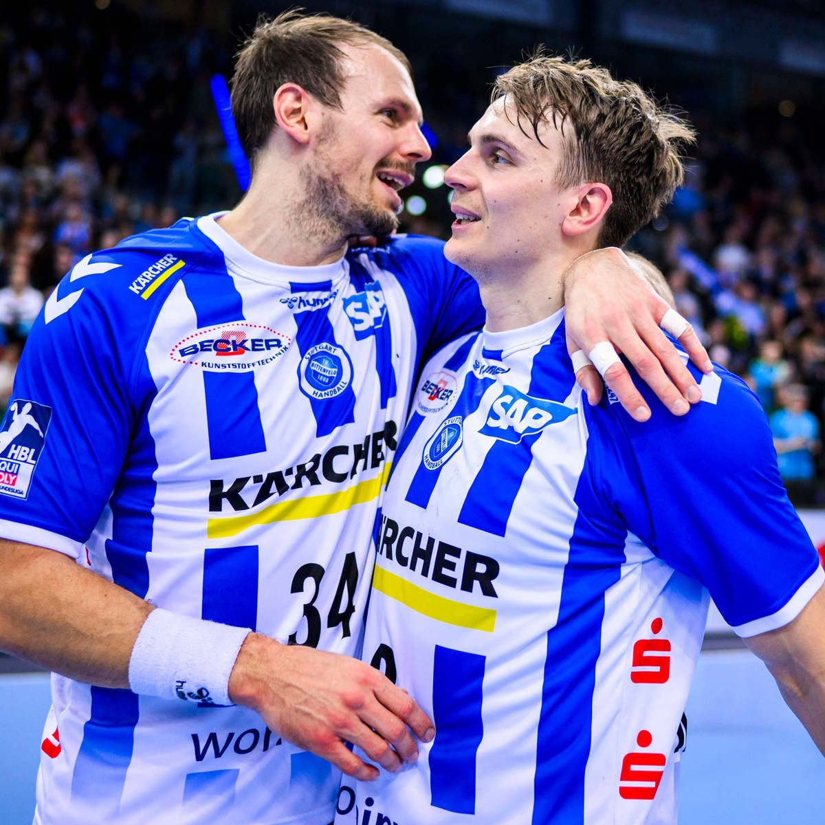 Kleiner Bruder, großer Bruder: Max Häfner (rechts) ist in Stuttgart Kais Teamkollege.