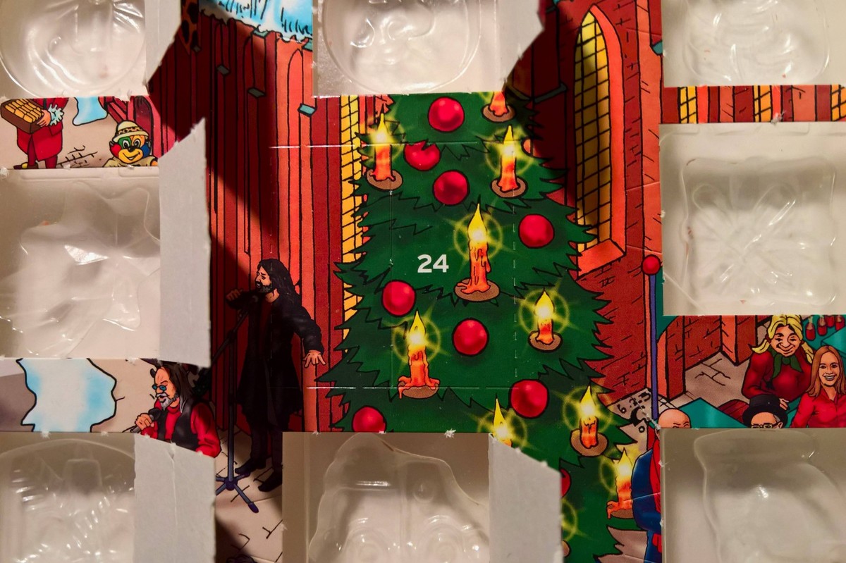 Weihnachten, Adventskalender, 24. Heiligabend *** Christmas, Advent calendar, 24 Christmas Eve