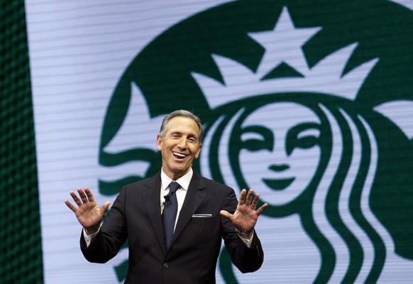 FILE - Starbucks CEO Howard Schultz speaks at the Starbucks annual shareholders meeting in Seattle. Schutz has declined a request to appear before a Senate committee seeking to question him about the  ...