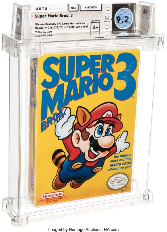 Das ist die seltene Version des Spiels: Super Mario Bros. 3.