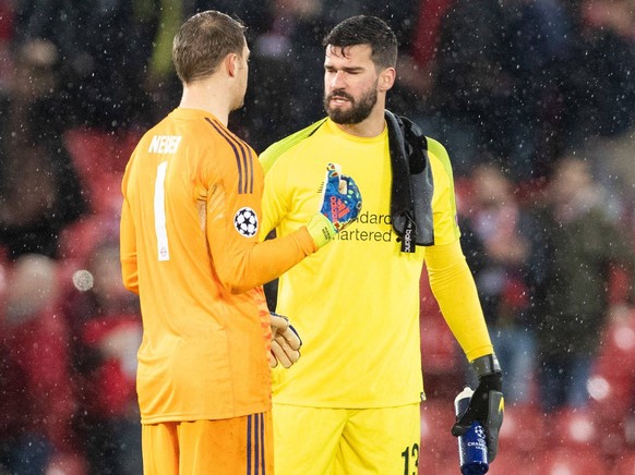 Kassierten im Hinspiel keine Treffer: Manuel Neuer und Alisson Becker.