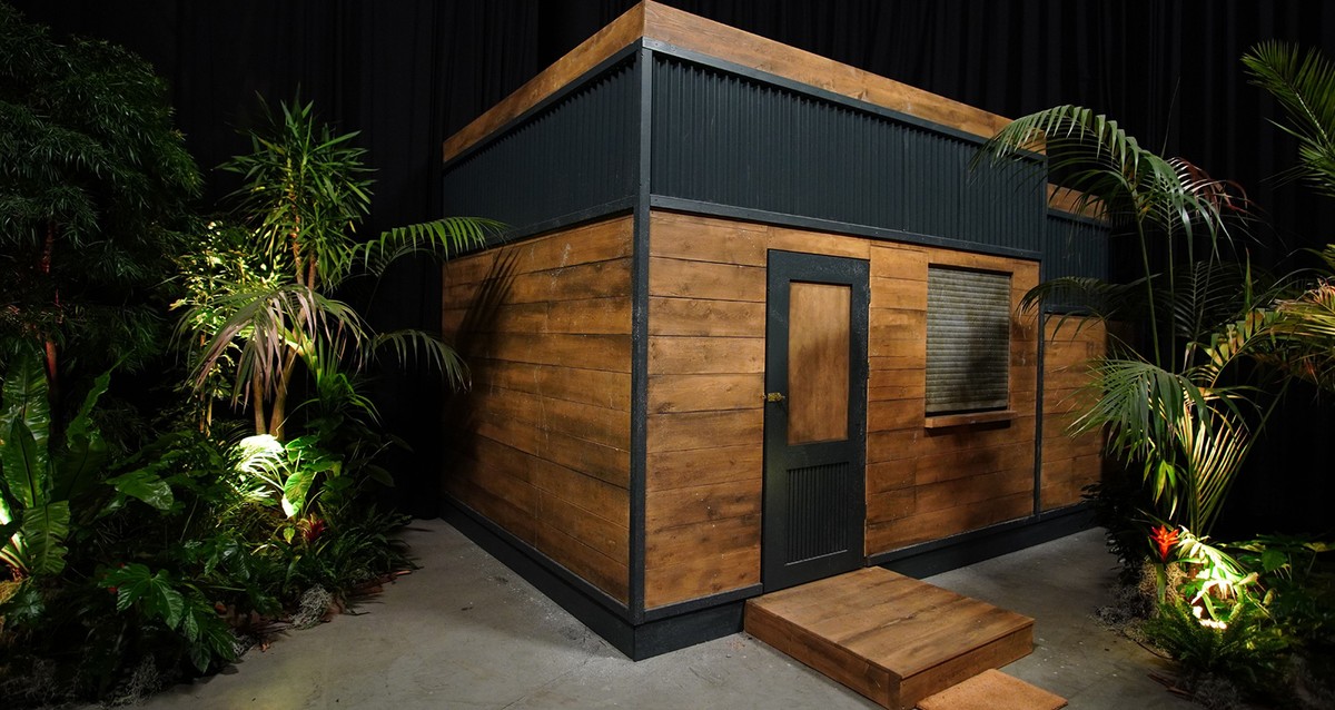 Tiny House der neuen RTL-Show "Ich bin ein Star - Die gro�e Dschungelshow" +++ Bei Nutzung des Bildes bitte verlinken/hinweisen auf TVNOW.de Die honorarfreie Verwendung des Materials der Med ...