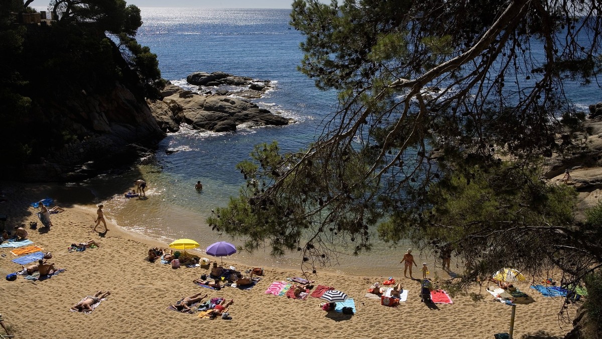 Platja d Aro. Cala del Pi . Costa Brava. Girona province. Catalonia. Spain Platja d Aro Catalonia Spain Copyright: xLucasxVallecillosx/xVWPicsx LVM-222-Gi.pl