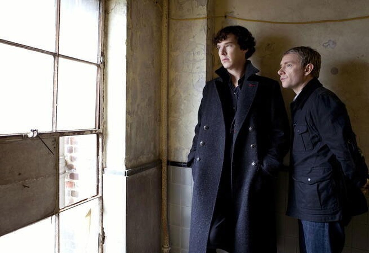 Sherlock (Benedict Cumberbatch) und Watson (Martin Freeman) ermitteln.