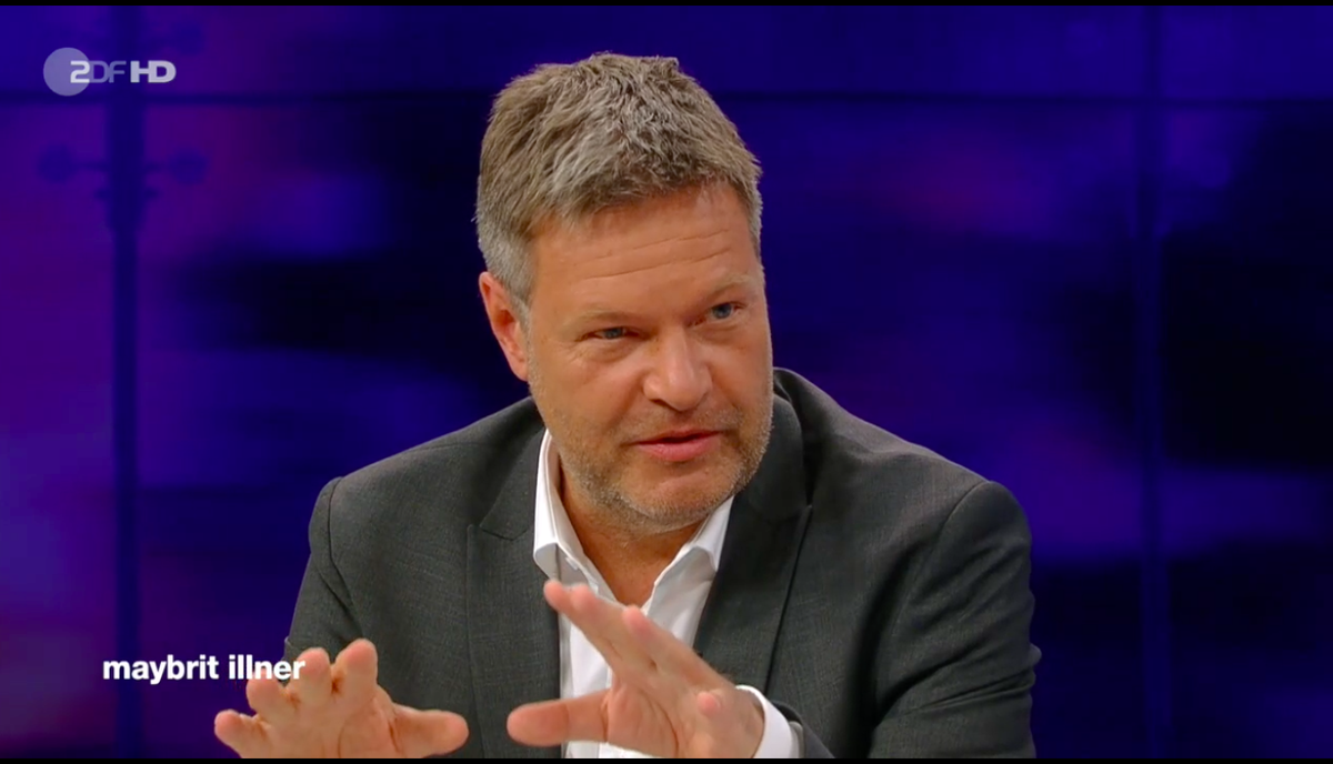 Robert Habeck nannte den Vorstoß von Parteivize Baerbock zu Kurzstreckenflügen symbolisch.
