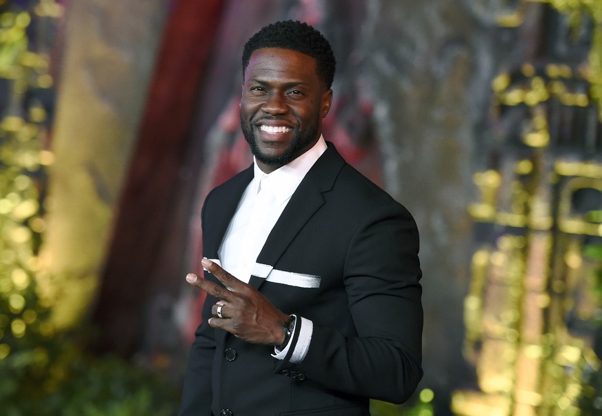 ARCHIV - 11.12.2017, USA, Los Angeles: Kevin Hart, Schauspieler aus den USA, kommt zur Premiere von &quot;Jumanji: Welcome to the Jungle&quot; in Los Angeles. Der Komiker und Schauspieler wird im Febr ...