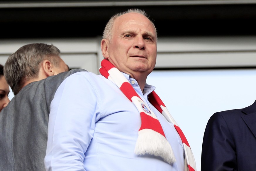 HOENESS Uli Praesident Team FC Bayern Muenchen DFL Fussball Bundesliga Saison 2019-2020 Spiel RB Leipzig - FC Bayern Muenchen 1 : 1 am 14. 09. 2019 in Leipzig DFL REGULATIONS PROHIBIT ANY USE OF PHOTO ...