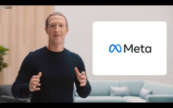 foto IPP da video 28-10-2021 durante l evento virtuale Facebook Connect, Mark Zuckerberg annuncia Meta, il nuovo nome e logo della compagnia *** IPP photo from video 28 10 2021 during the Facebook Con ...