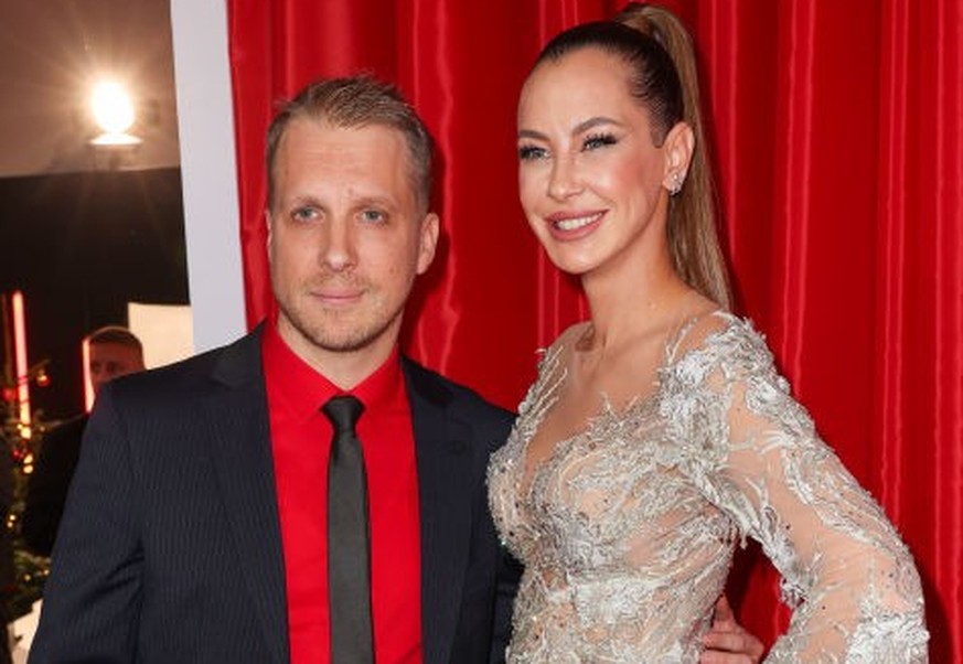 BERLIN, GERMANY - DECEMBER 9: Oliver Pocher and Alessandra Meyer-Wölden attend the Ein Herz Fuer Kinder Gala 2023 at Studio Berlin Adlershof on December 9, 2023 in Berlin, Germany. (Photo by Gerald Ma ...