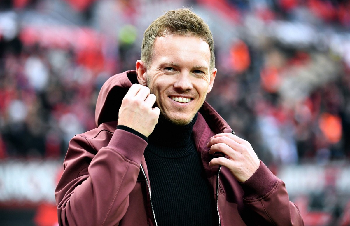 Fussball, Bundesliga, Deutschland, Herren, Saison 2022/2023, 25. Spieltag, BayArena Leverkusen, Bayer Leverkusen - FC Bayern München Cheftrainer Julian Nagelsmann FCB. Einzelbild, Portrait, Porträt. D ...