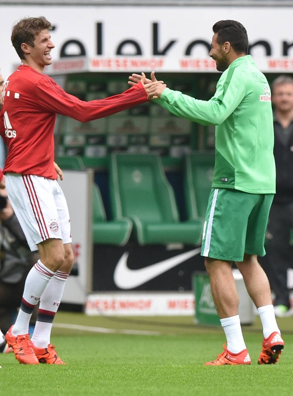 Müller und Pizarro, ein echt süßes Pärchen.