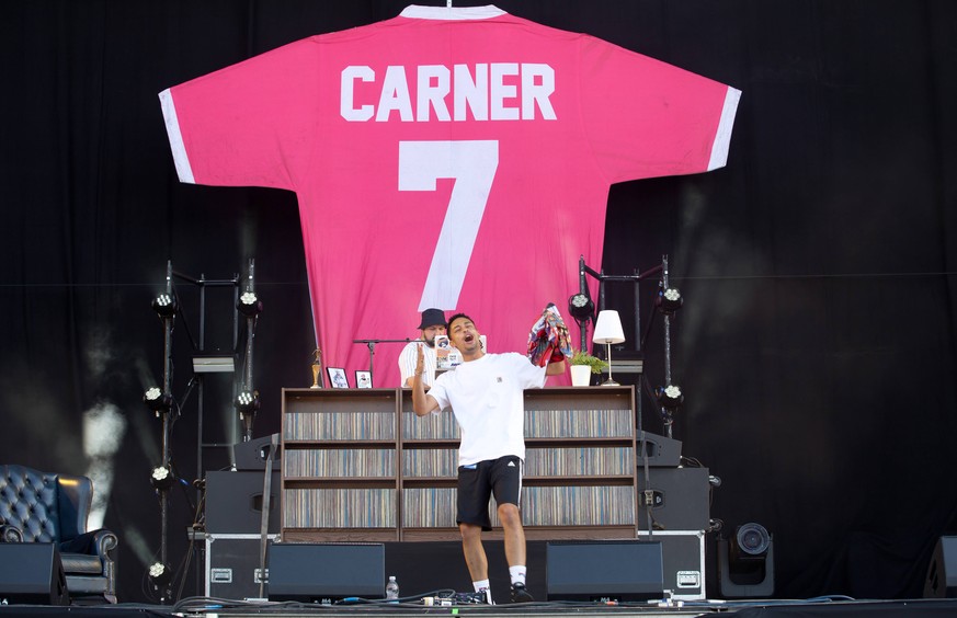 English hip hop musician Loyle Carner performs on the main stage at the Liam Gallagher Finsbury Park Festival 2018 in London. JUNE 29th 2018 PUBLICATIONxINxGERxSUIxAUTxHUNxONLY DFLx182406