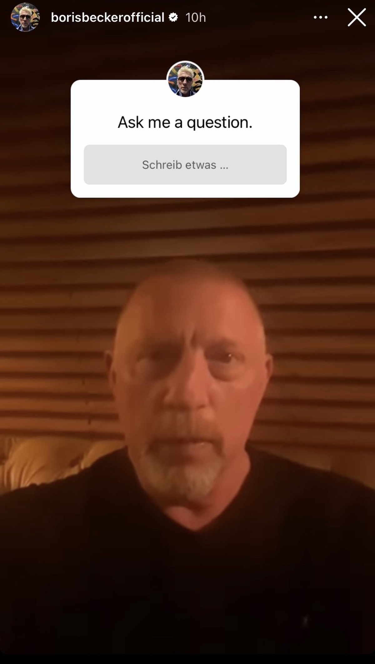 Seine Fans konnten Boris Becker Fragen stellen.