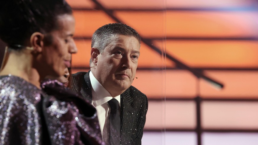 COLOGNE, GERMANY - MARCH 05: Juror Joachim Llambi is seen on stage during the 1st show of the 14th season of the television competition &quot;Let&#039;s Dance&quot; on March 05, 2021 in Cologne, Germa ...