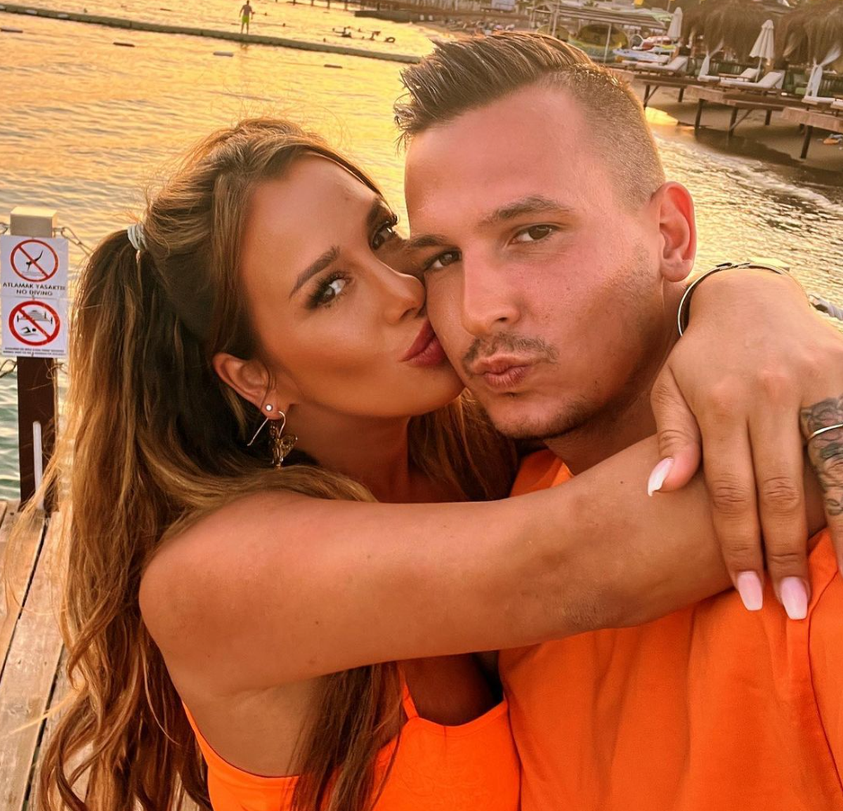 Justine Dippl und Arben Zekic mussten in dieser Woche einen Schreck-Moment verkraften.