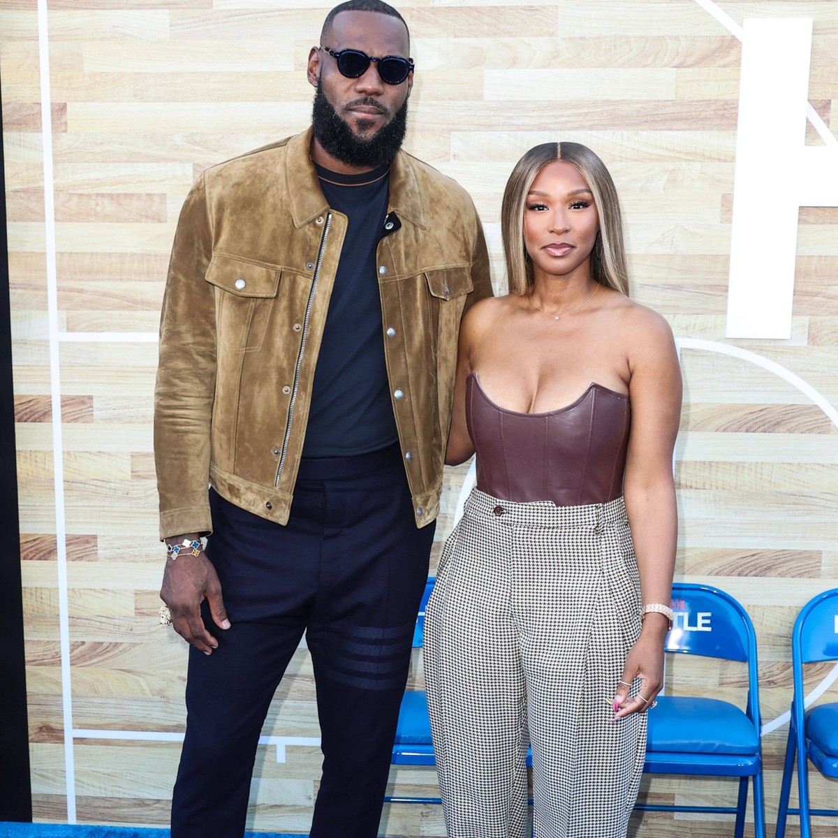 Los Angeles Premiere Of Netflix s Hustle American professional basketball player LeBron James and wife/American interior designer Savannah James arrive at the Los Angeles Premiere Of Netflix s Hustle ...