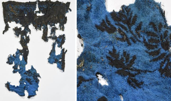 Am Fundort der Leiche fand die Spurensicherung Reste einer blau-schwarzen Kunstfaserdecke.