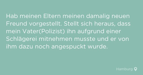 Das Gesicht des Vaters hätten wir gerne gesehen.