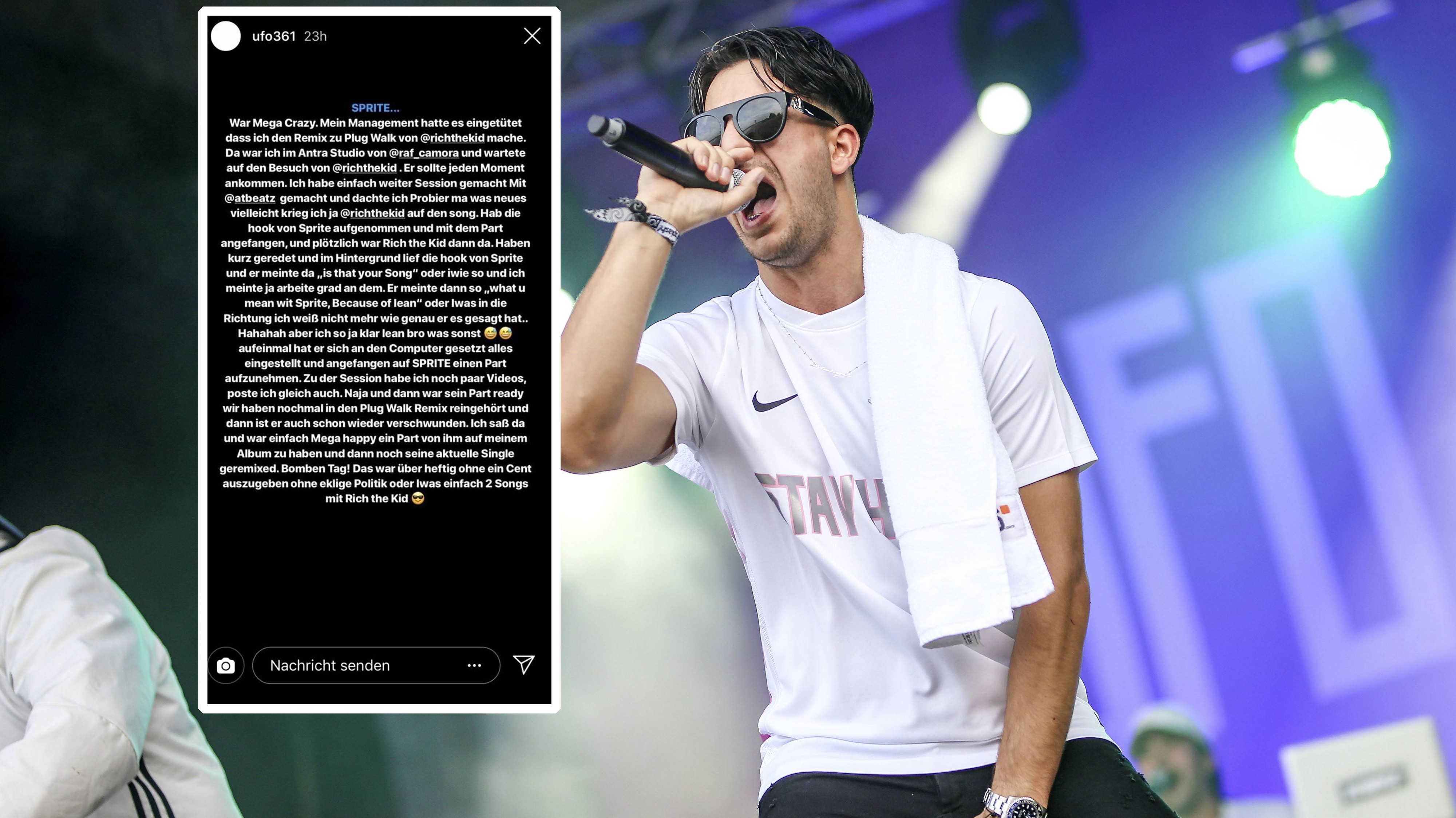 Rapper Ufo361 ist zurück um aus dem Nähkästchen zu plaudern watson