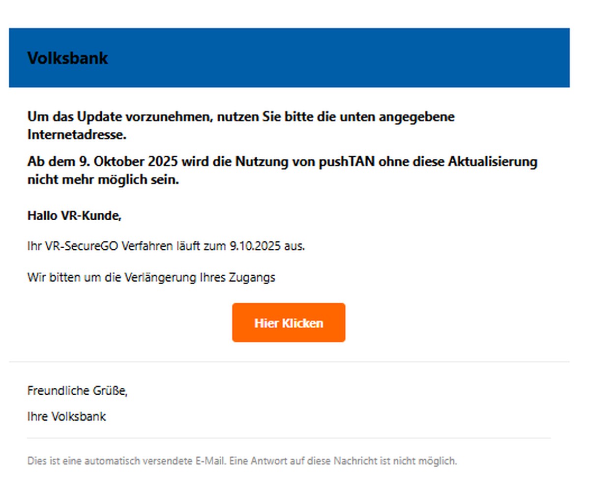 So sieht die Mail aus.