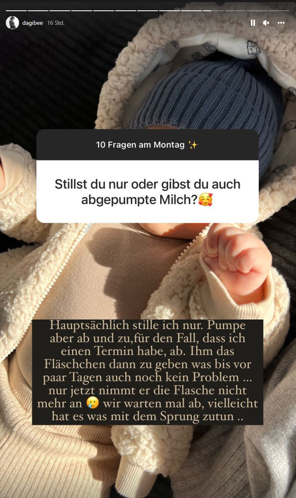 Auf Instagram verrät Dagi Bee viele Details über ihr Leben als Mutter.