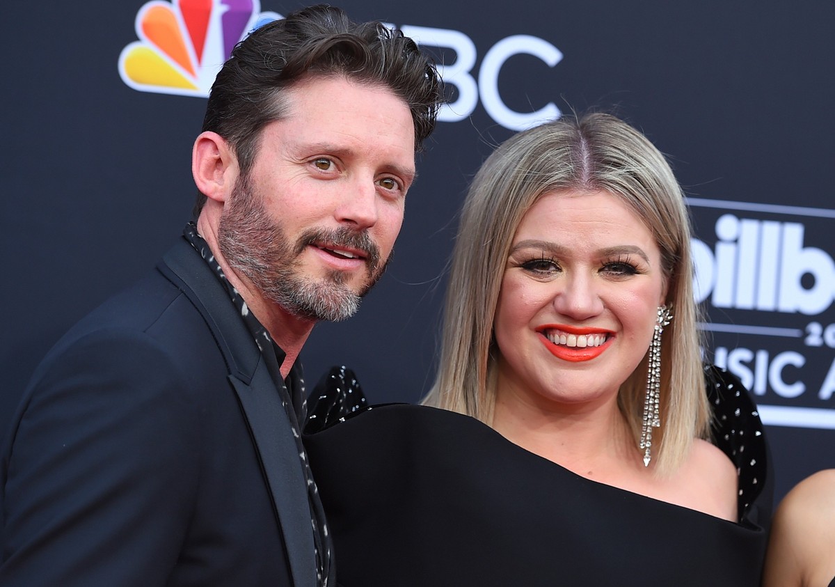 FILE - Brandon Blackstock, from left, Kelly Clarkson appear at the Billboard Music Awards on May 20, 2018, in Las Vegas. (Photo by Jordan Strauss/Invision/AP, File)