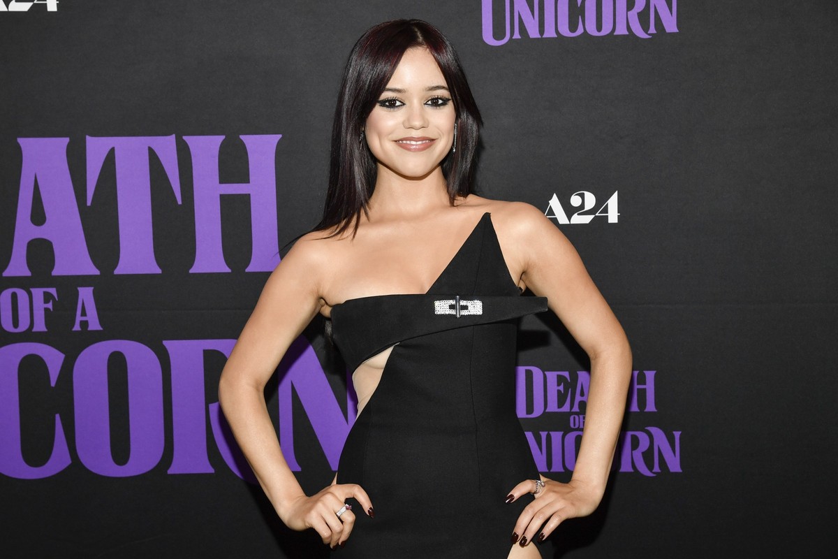 Jenna Ortega attends the special screening of A24&#039;s &quot;Death of a Unicorn&quot; at AMC Lincoln Square on Tuesday, March 11, 2025, in New York. (Photo by Evan Agostini/Invision/AP)