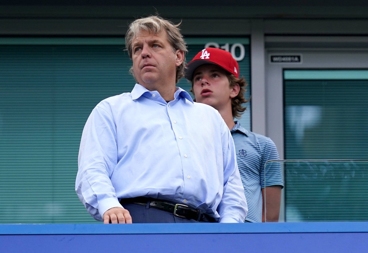 Chelsea v Tottenham Hotspur - Premier League - Stamford Bridge Owner of Chelsea Todd Boehly in the stands ahead of the Premier League match at Stamford Bridge, London. Picture date: Sunday August 14, ...